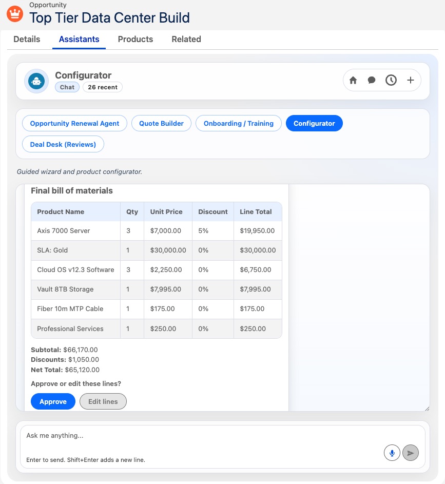 Quote Builder Agent walkthrough poster.
